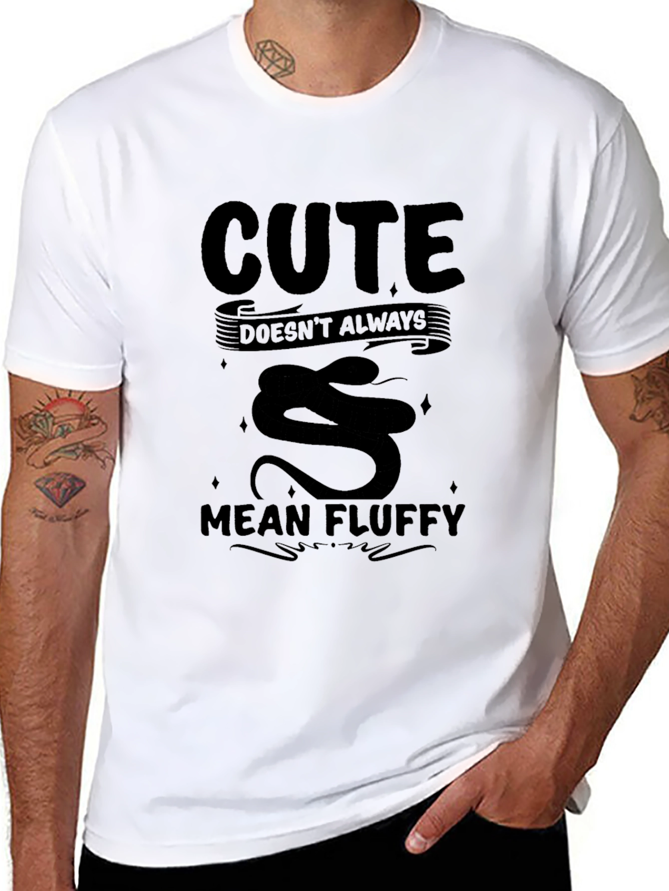 Cute Doesnt Always Mean Fluffy Snake T-Shirt