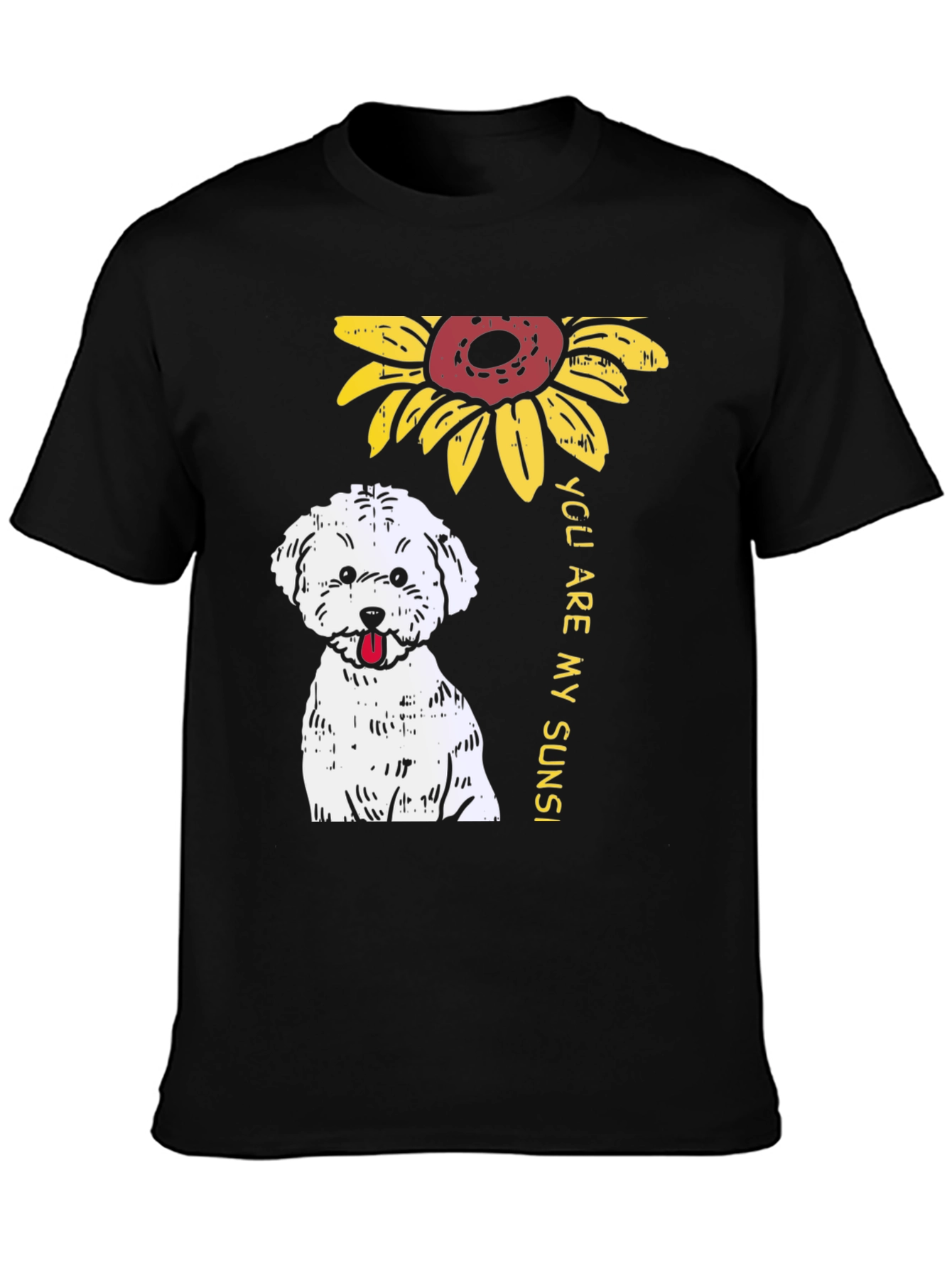 Sunflower Dog T-Shirt - You Are My Sunshine!