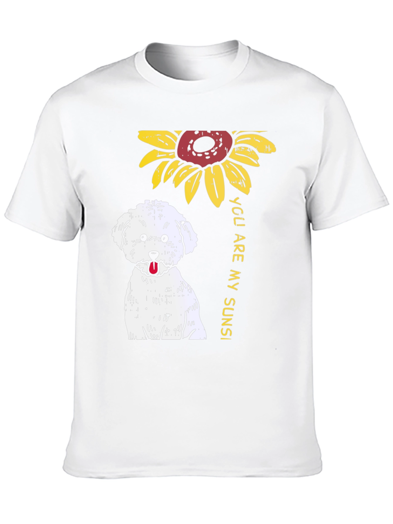 Sunflower Dog T-Shirt - You Are My Sunshine!