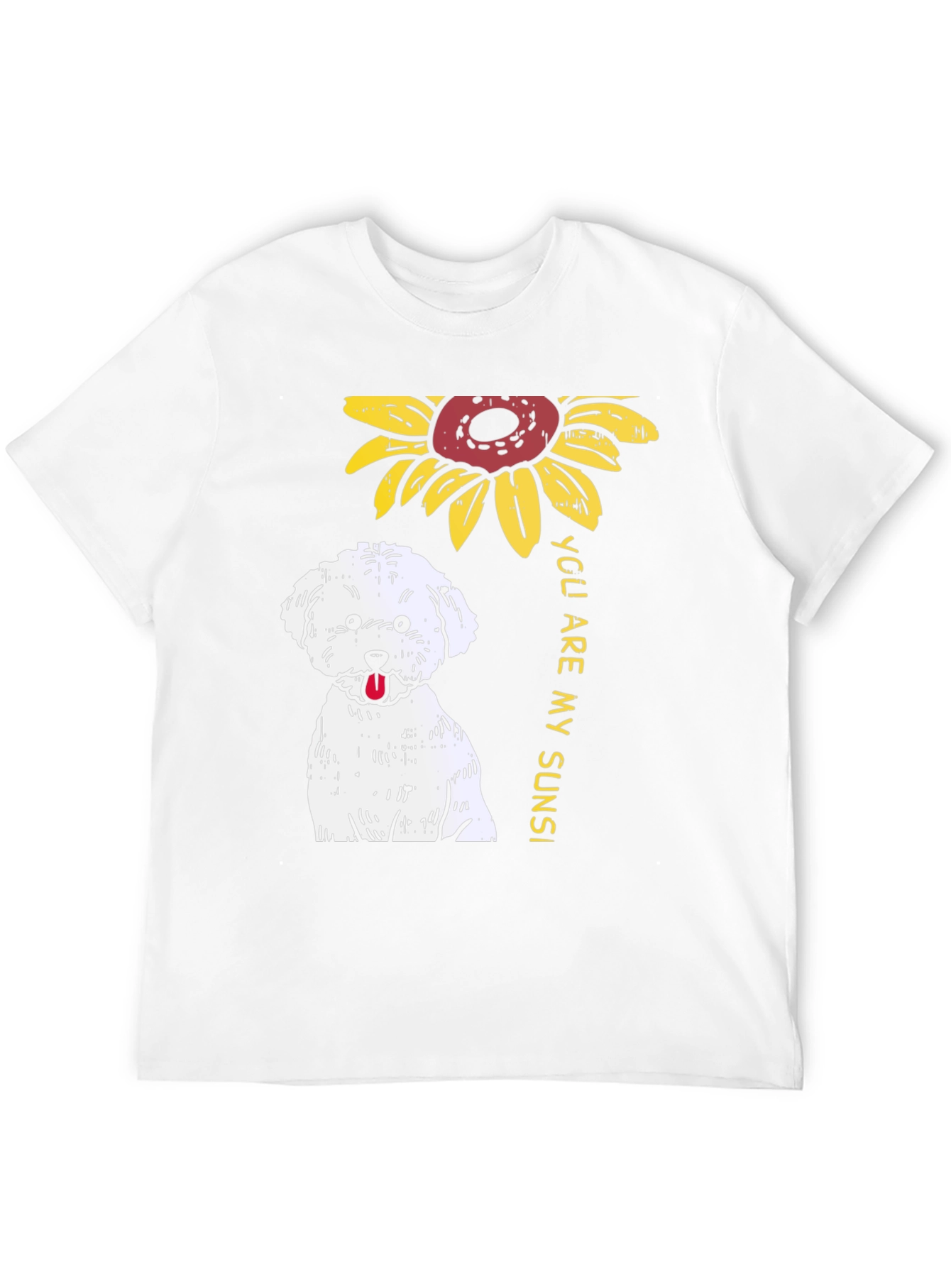 Sunflower Dog T-Shirt - You Are My Sunshine!