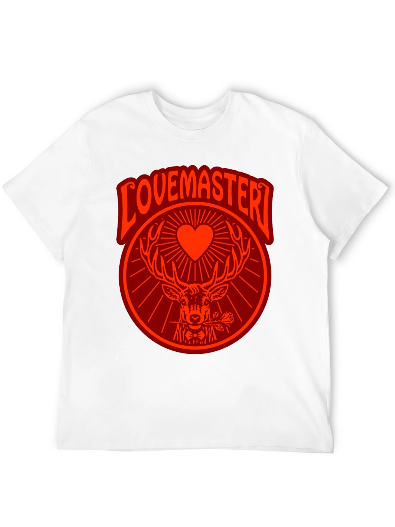 Lovemaster Deer Graphic Tee - Black T-Shirt