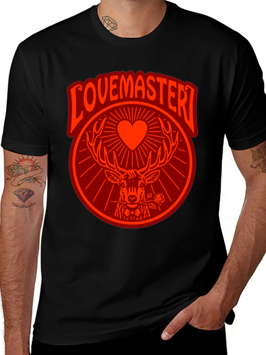 Lovemaster Deer Graphic Tee - Black T-Shirt