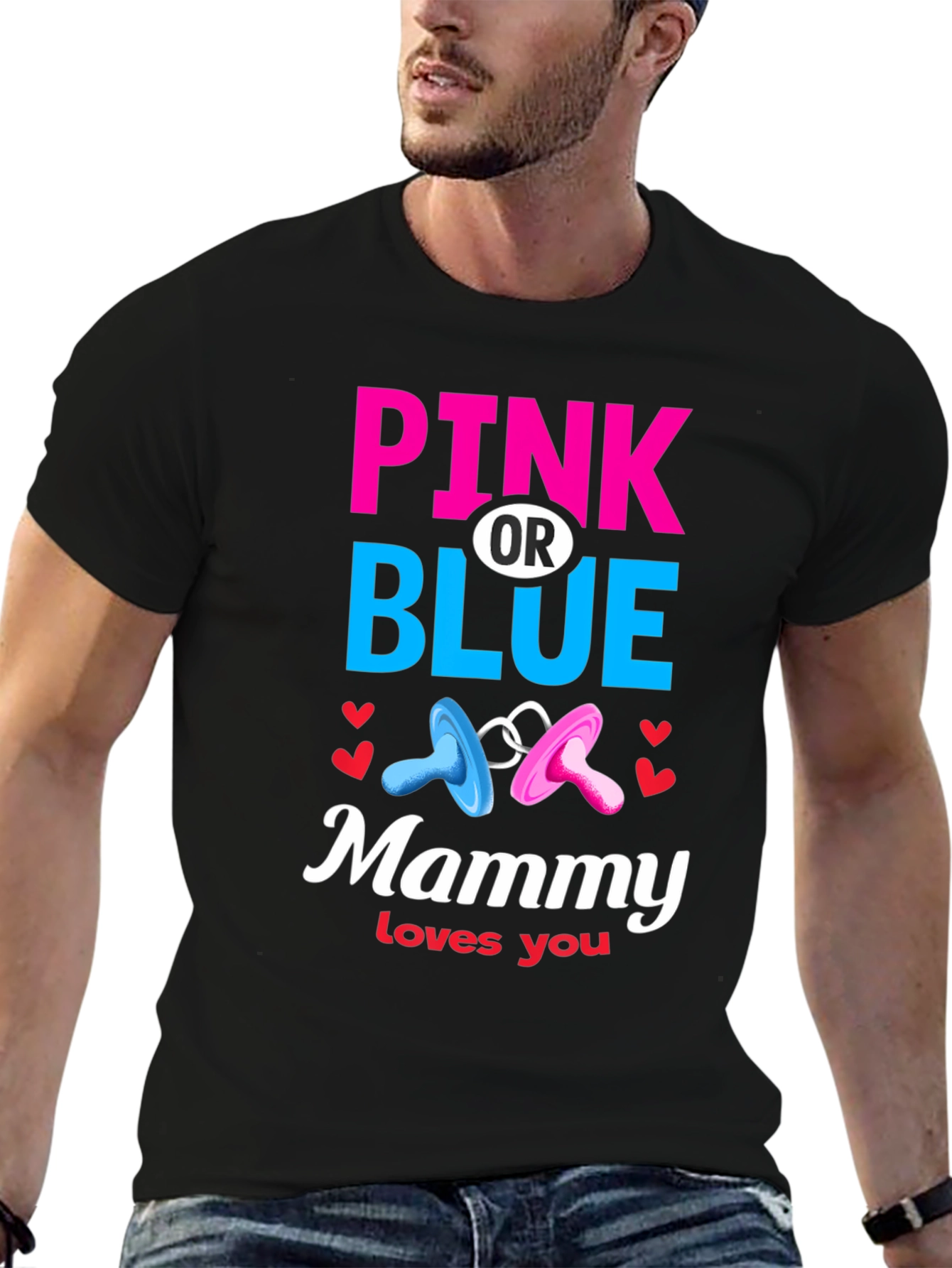 Pink or Blue Mammy Loves You T-Shirt