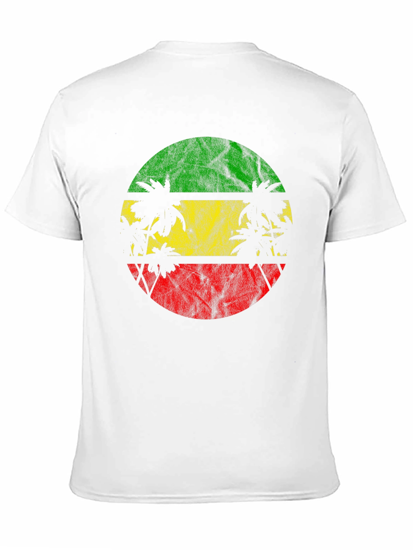 Rasta Palm Tree Graphic T-Shirt