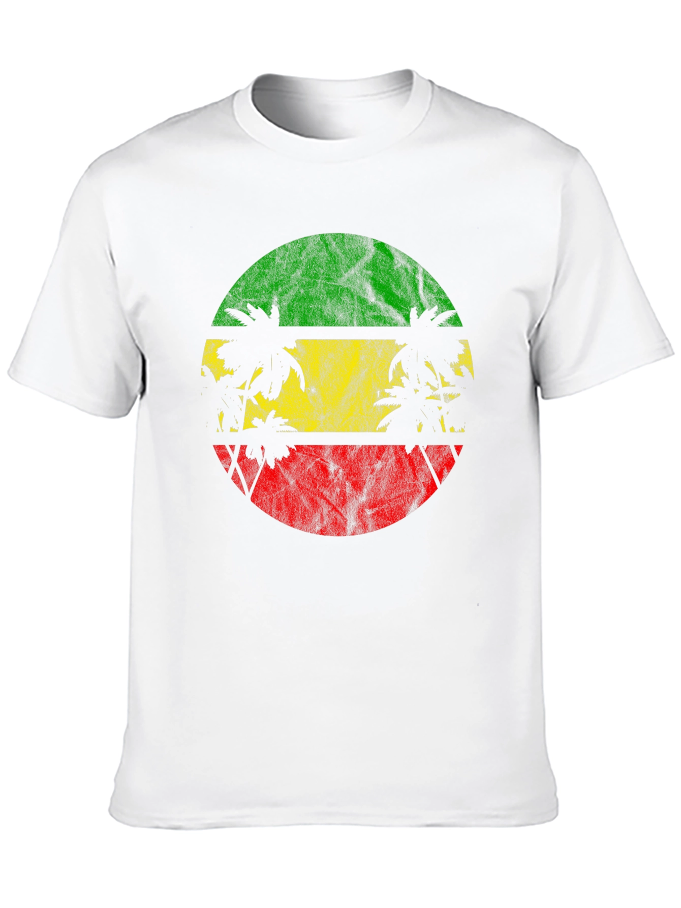 Rasta Palm Tree Graphic T-Shirt