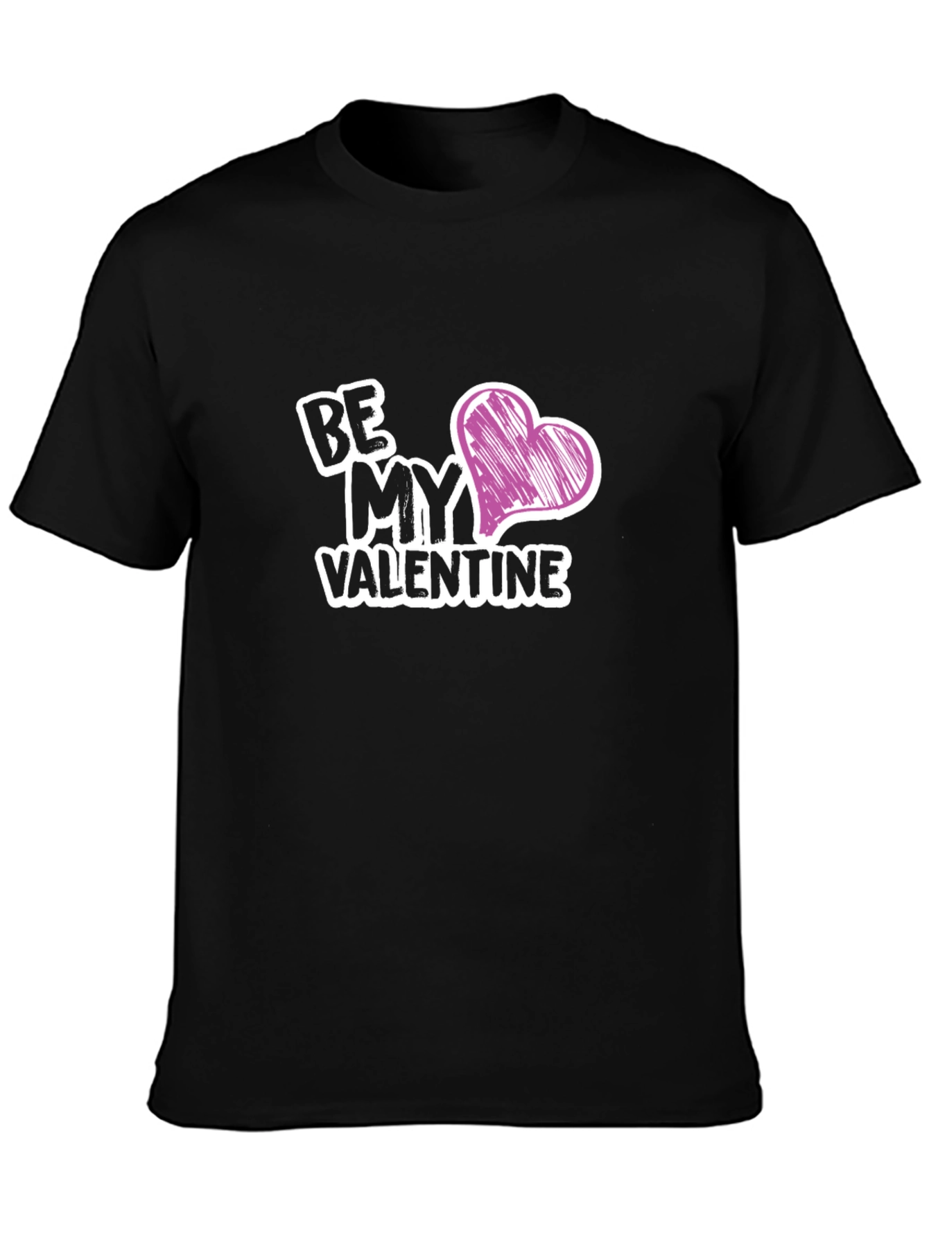 Be My Valentine Graphic Tee - Black