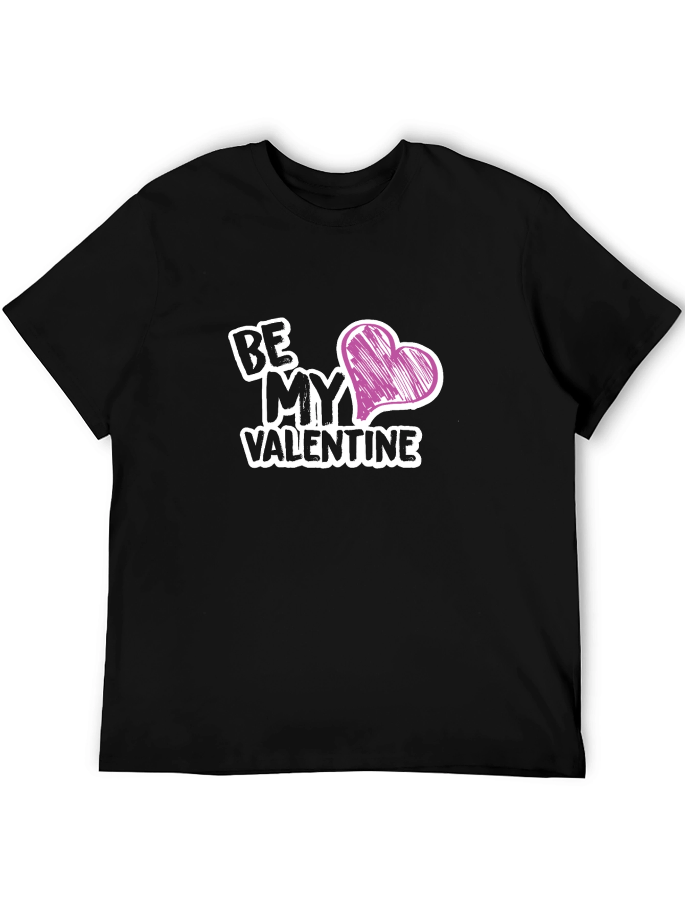 Be My Valentine Graphic Tee - Black