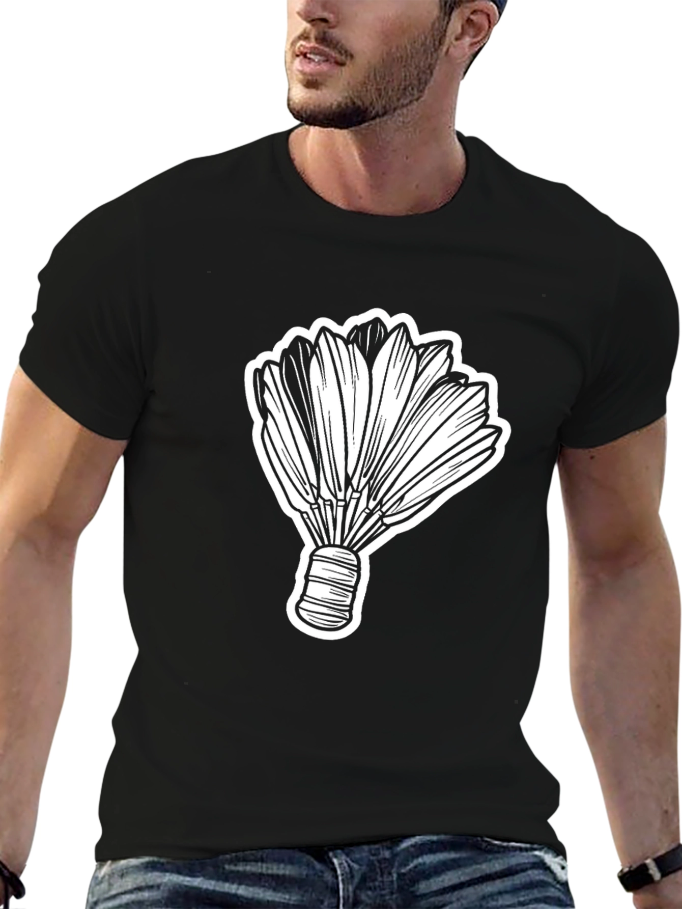 Badminton Shuttlecock Graphic Tee