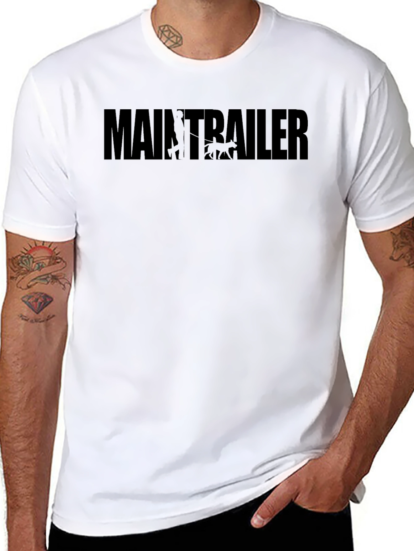 Main Trailer Black Graphic Tee - Mens