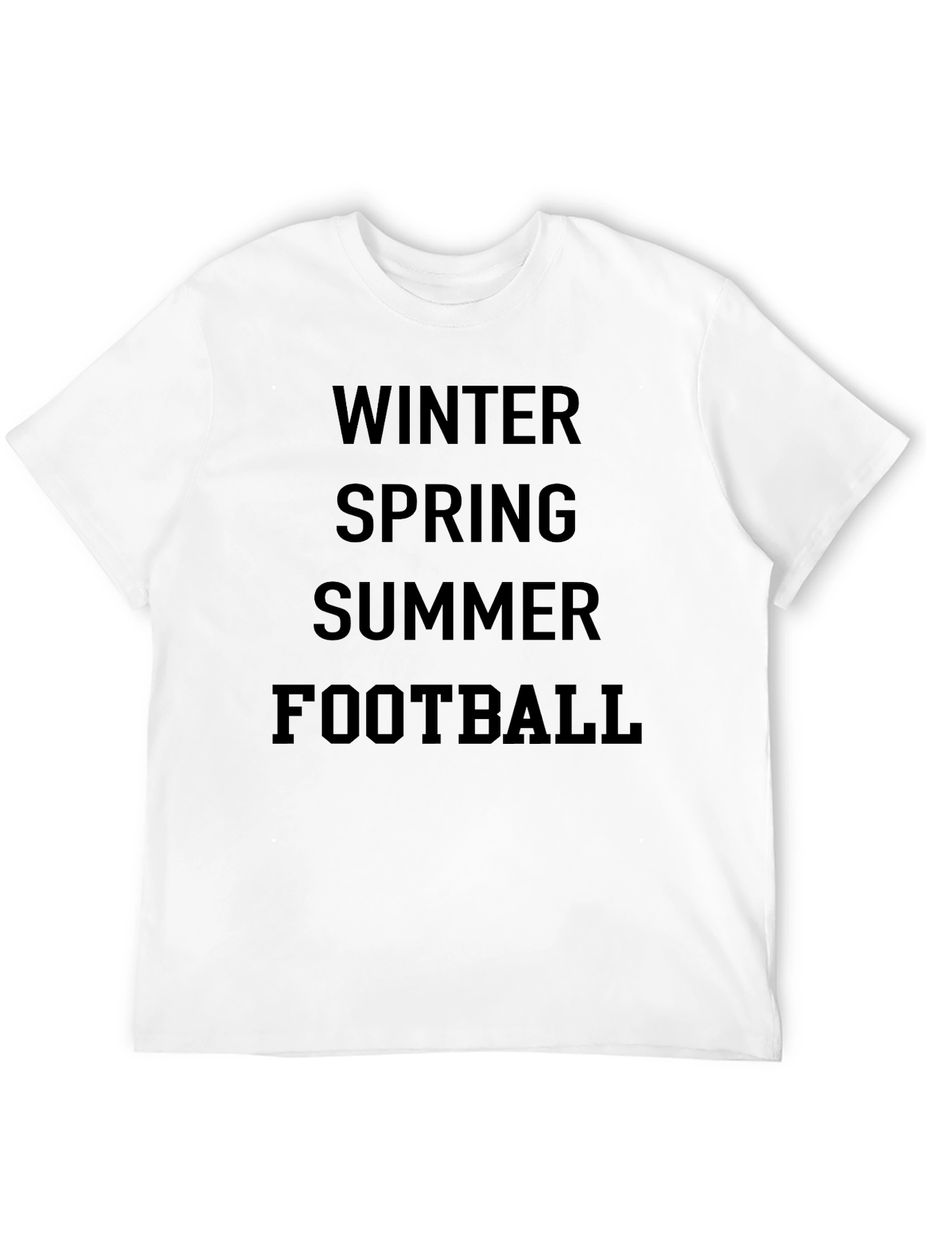 Seasons T-Shirt: Winter Spring Summer Football Tee