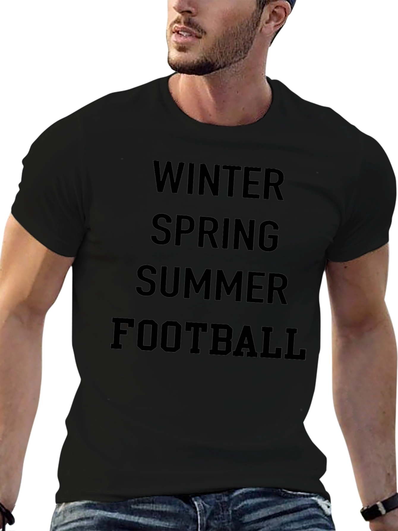 Seasons T-Shirt: Winter Spring Summer Football Tee