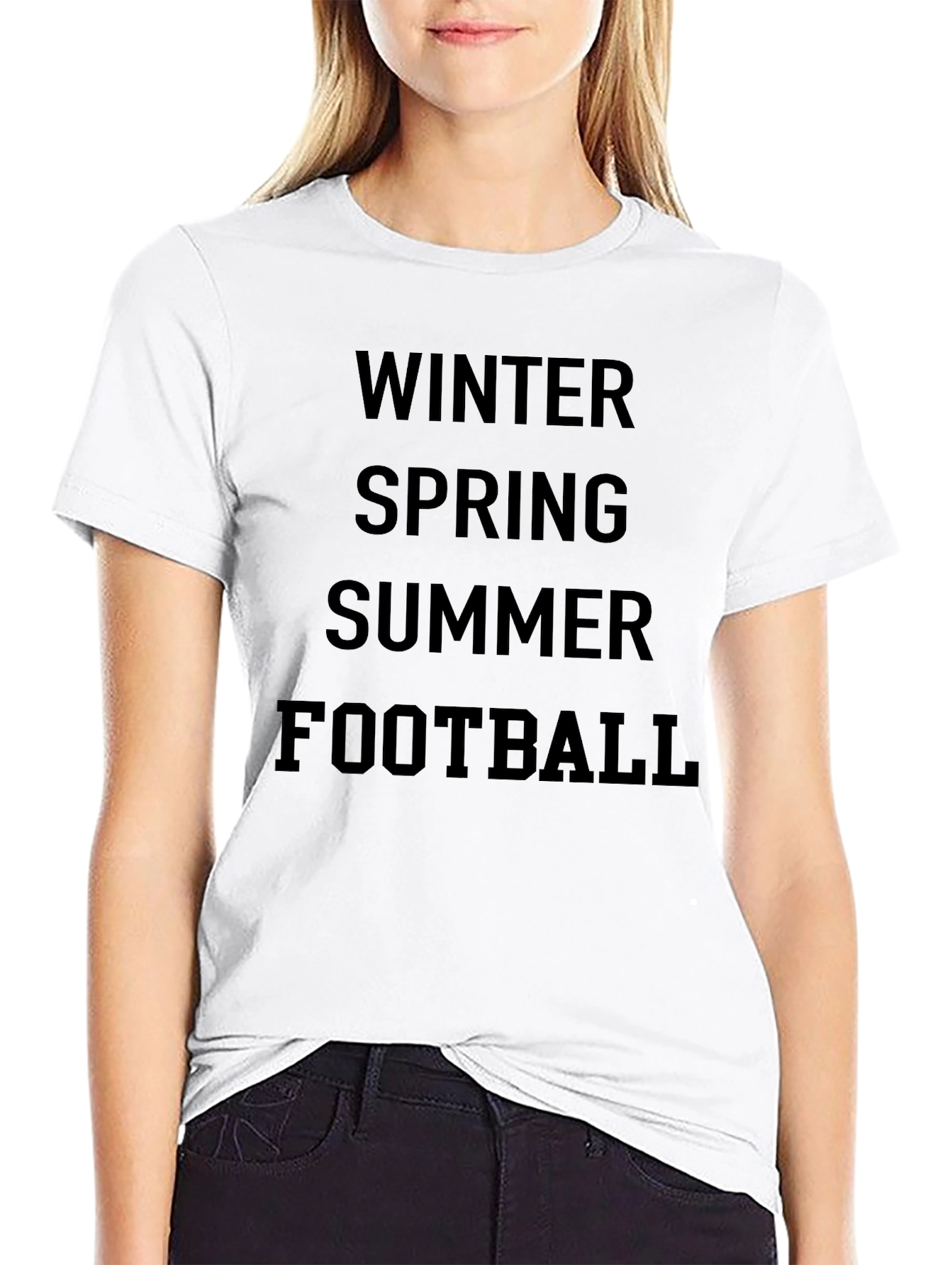 Seasons T-Shirt: Winter Spring Summer Football Tee