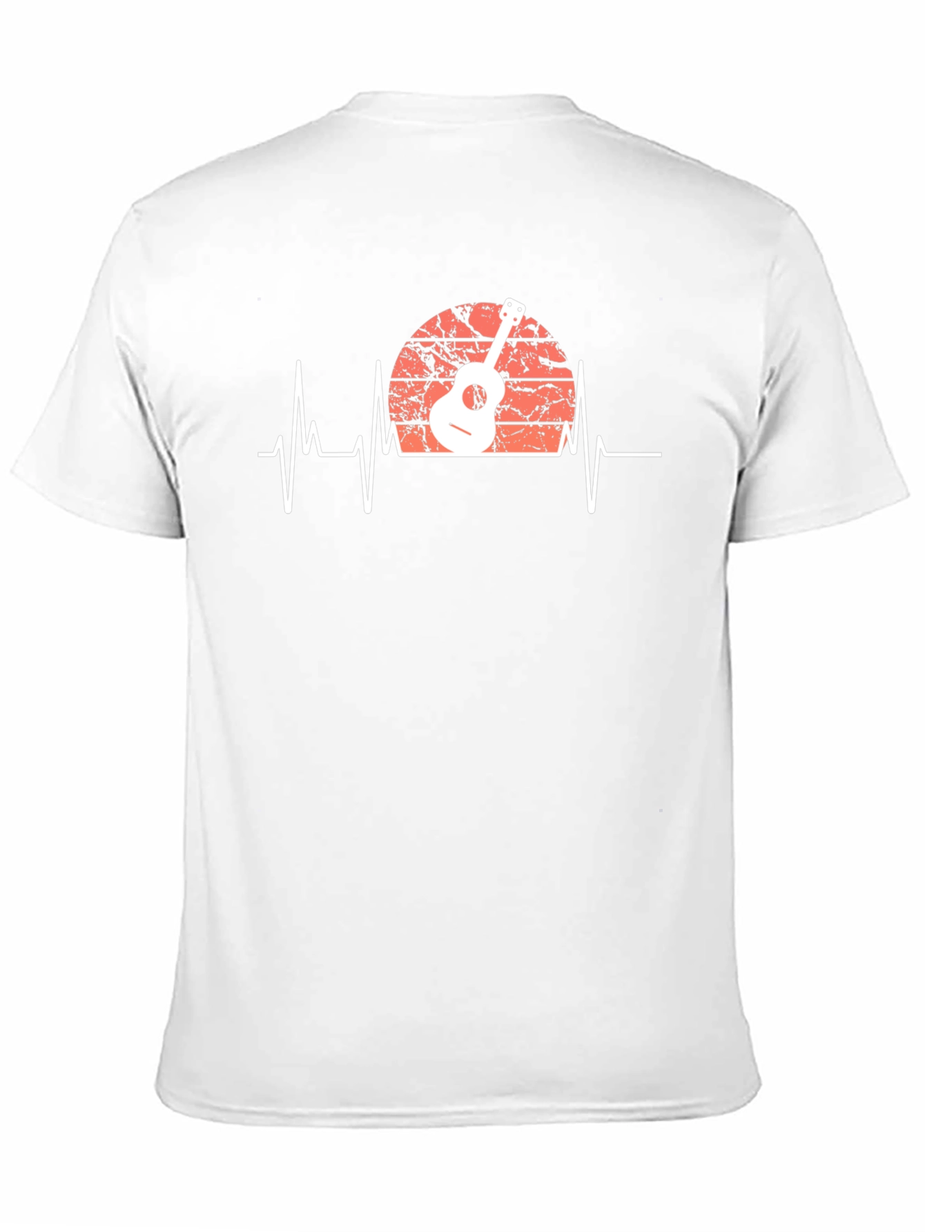 Guitar Heartbeat Graphic Tee - Musician Style