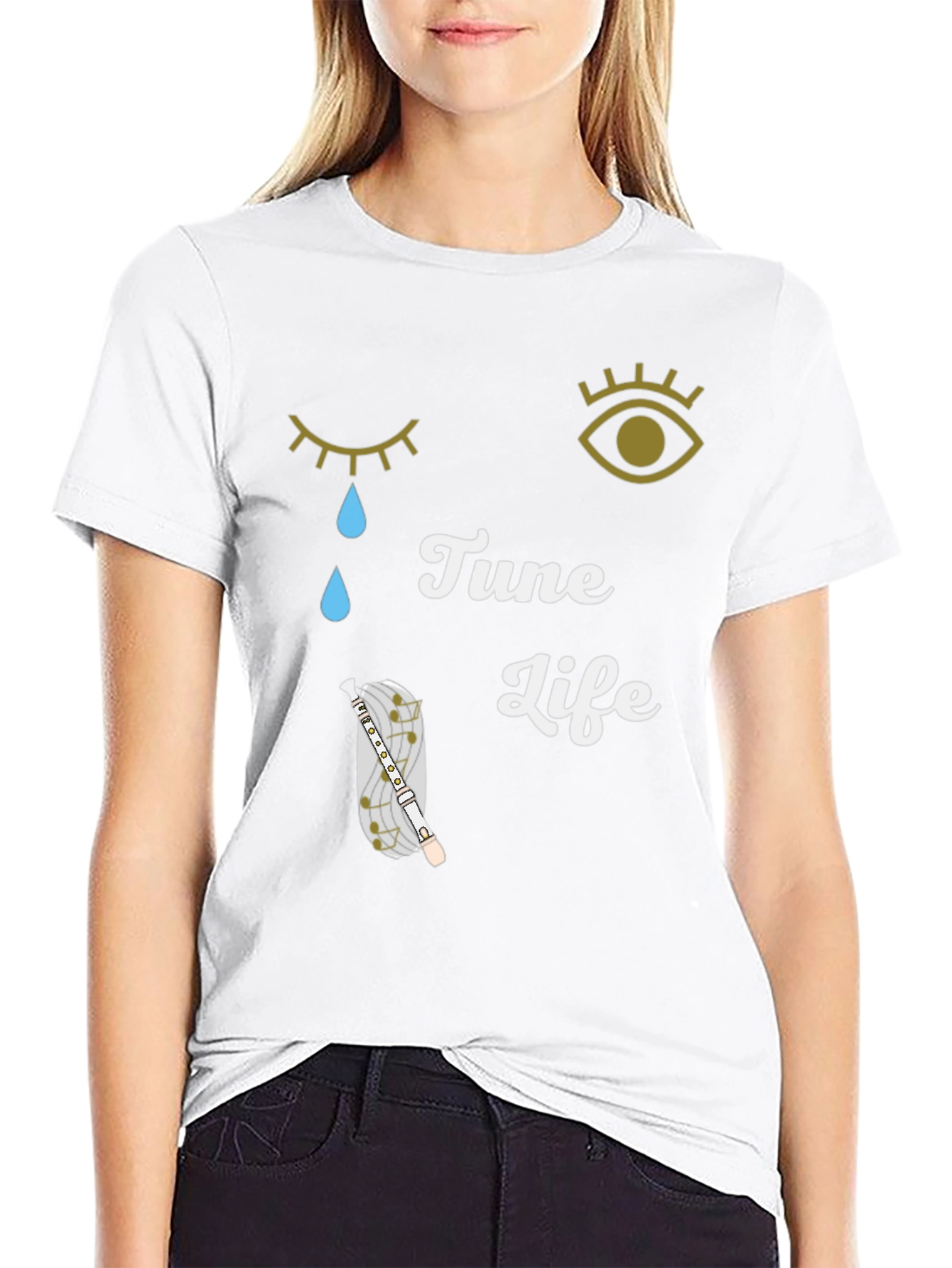 Tune Life Graphic Tee - Music Lovers Shirt