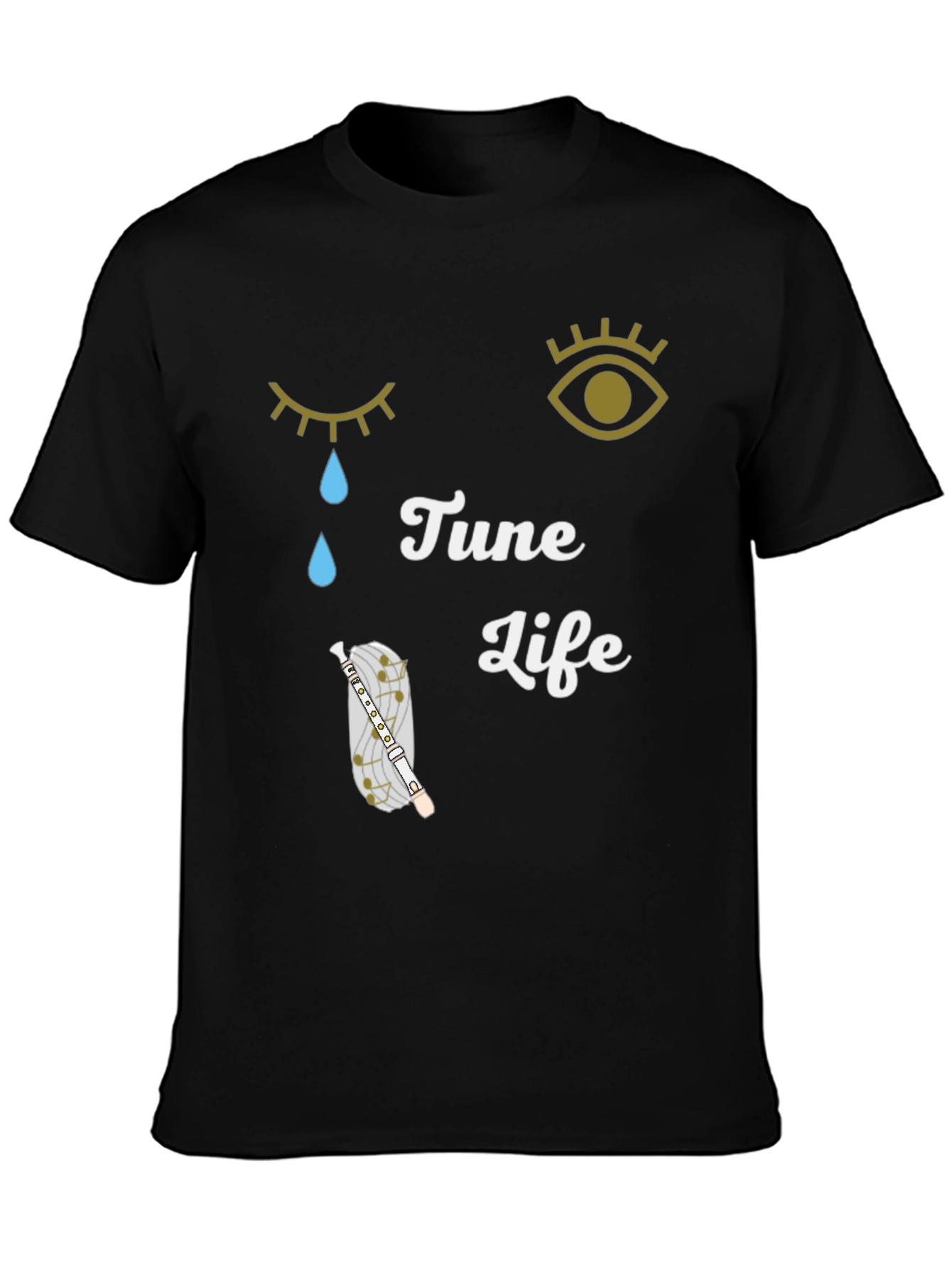 Tune Life Graphic Tee - Music Lovers Shirt