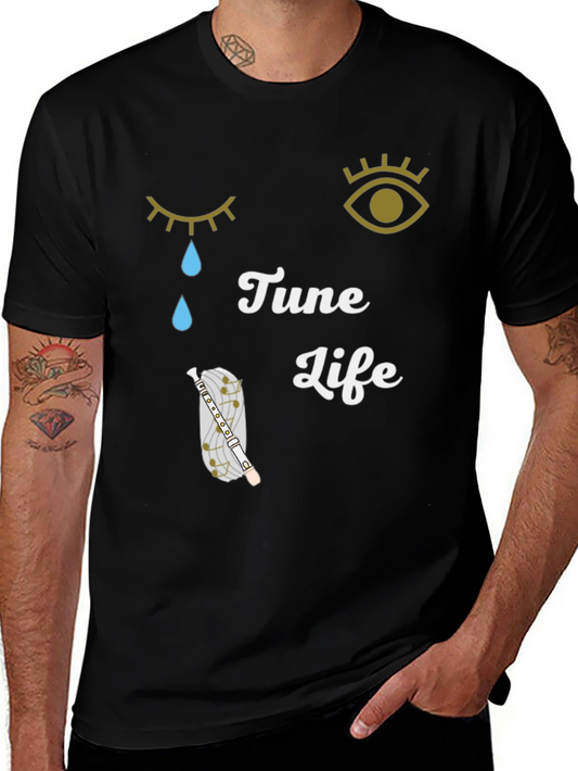 Tune Life Graphic Tee - Music Lovers Shirt