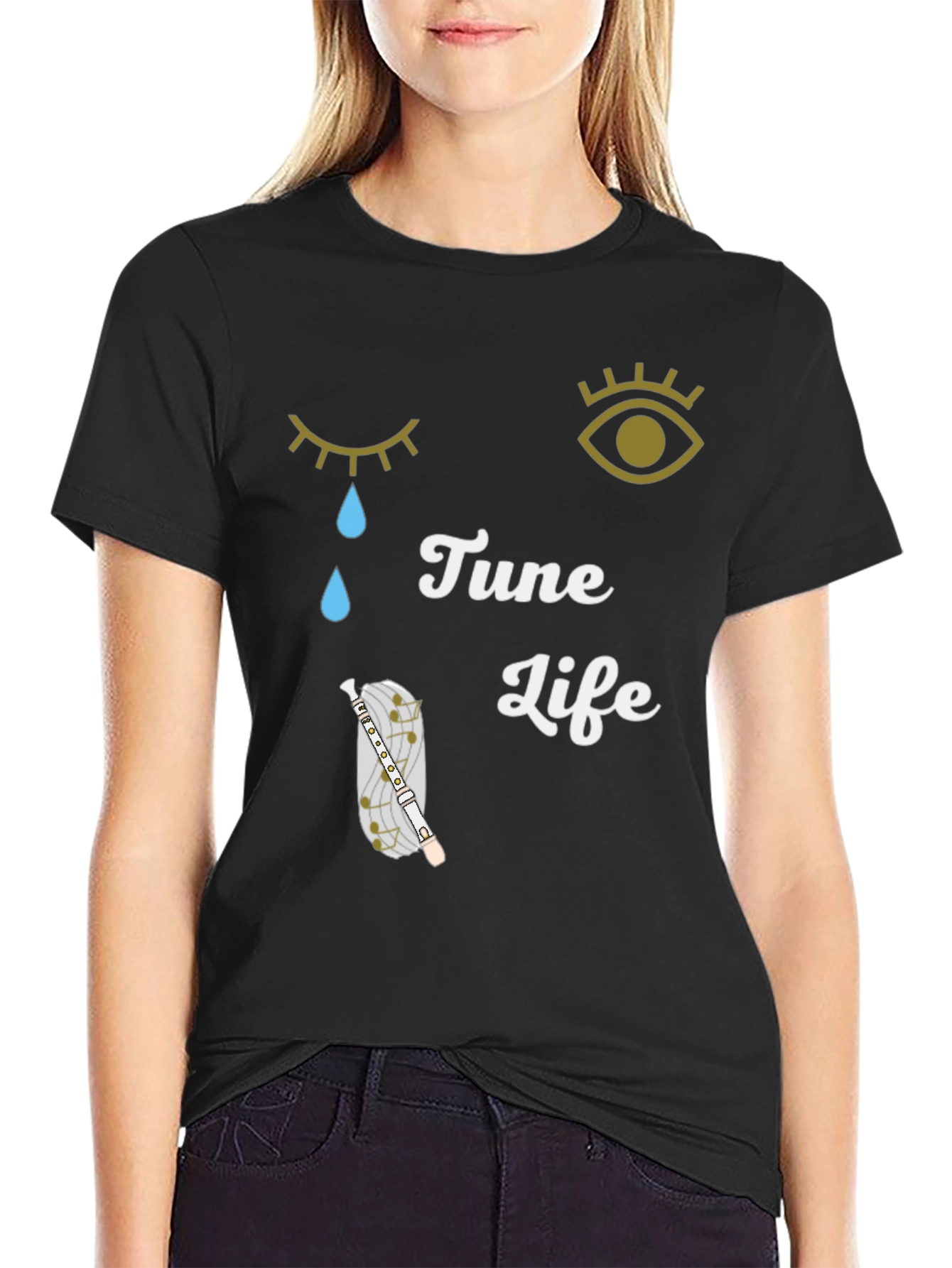 Tune Life Graphic Tee - Music Lovers Shirt