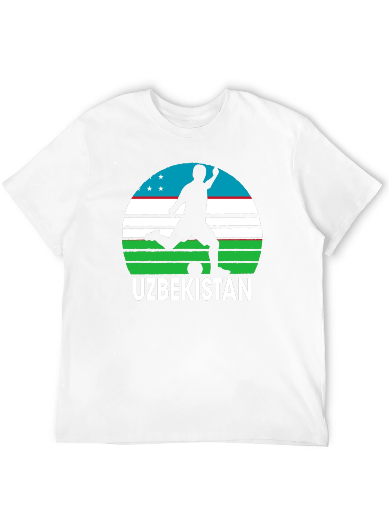 Uzbekistan Soccer T-Shirt - Mens Black Tee