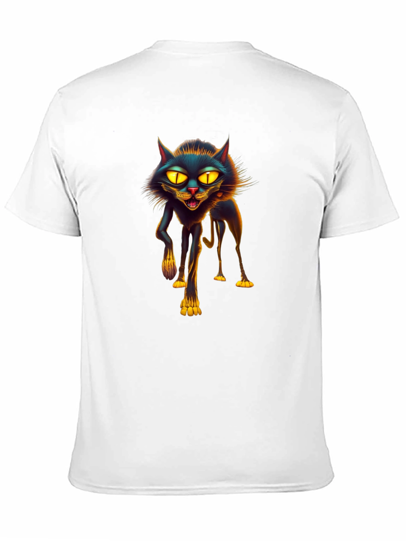 Black Cat Graphic Tee - Spooky Season Style