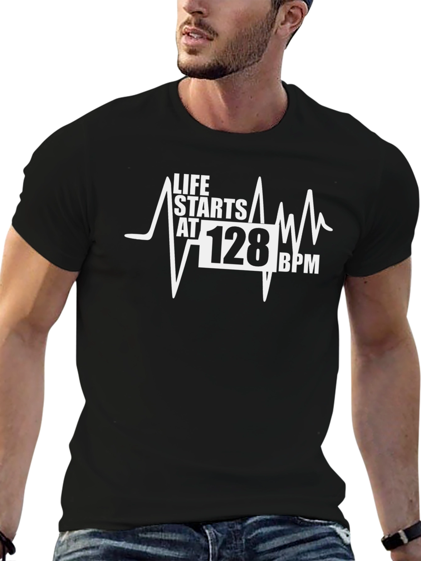 Life Starts at 128 BPM T-Shirt