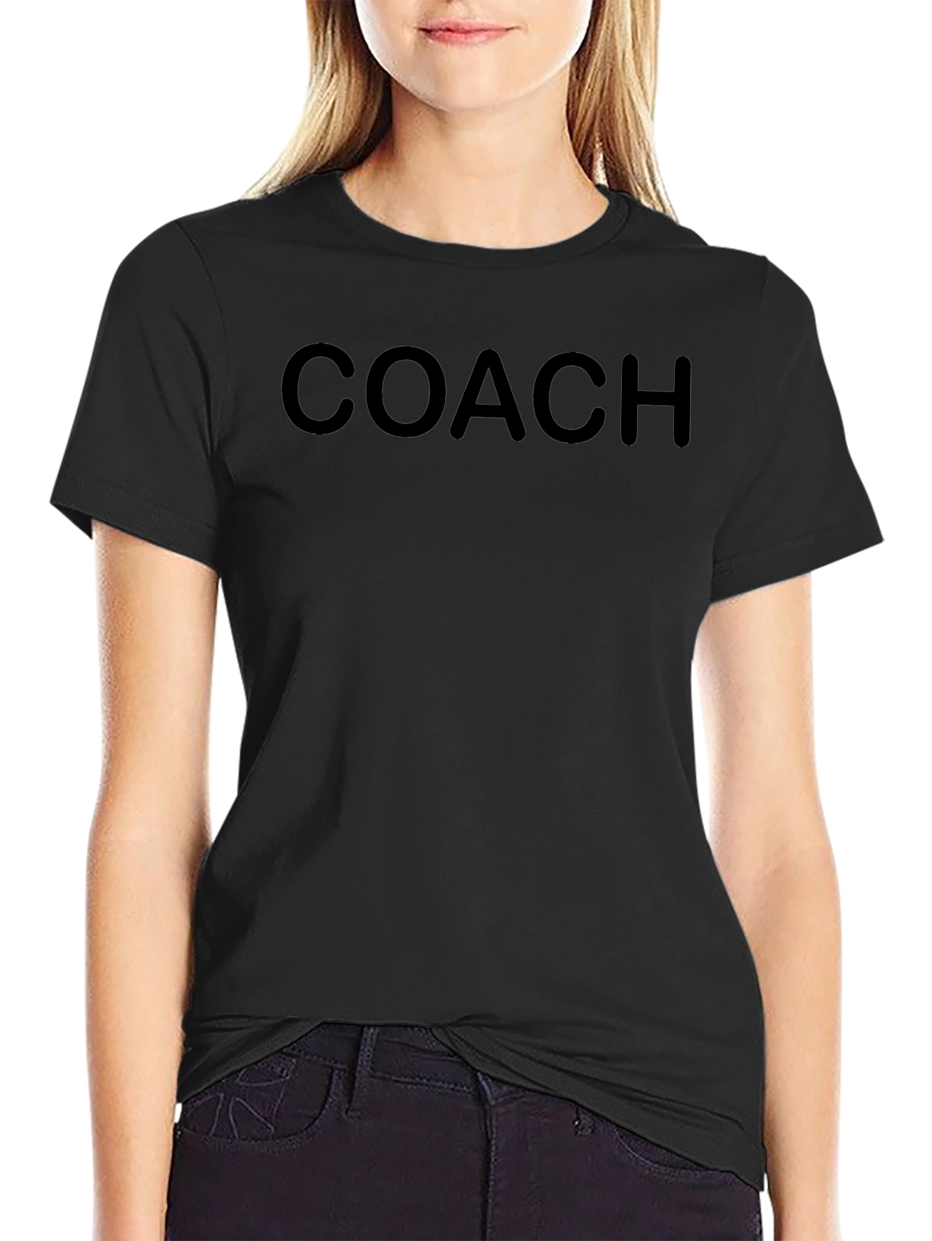 Mens Black COACH Graphic Tee