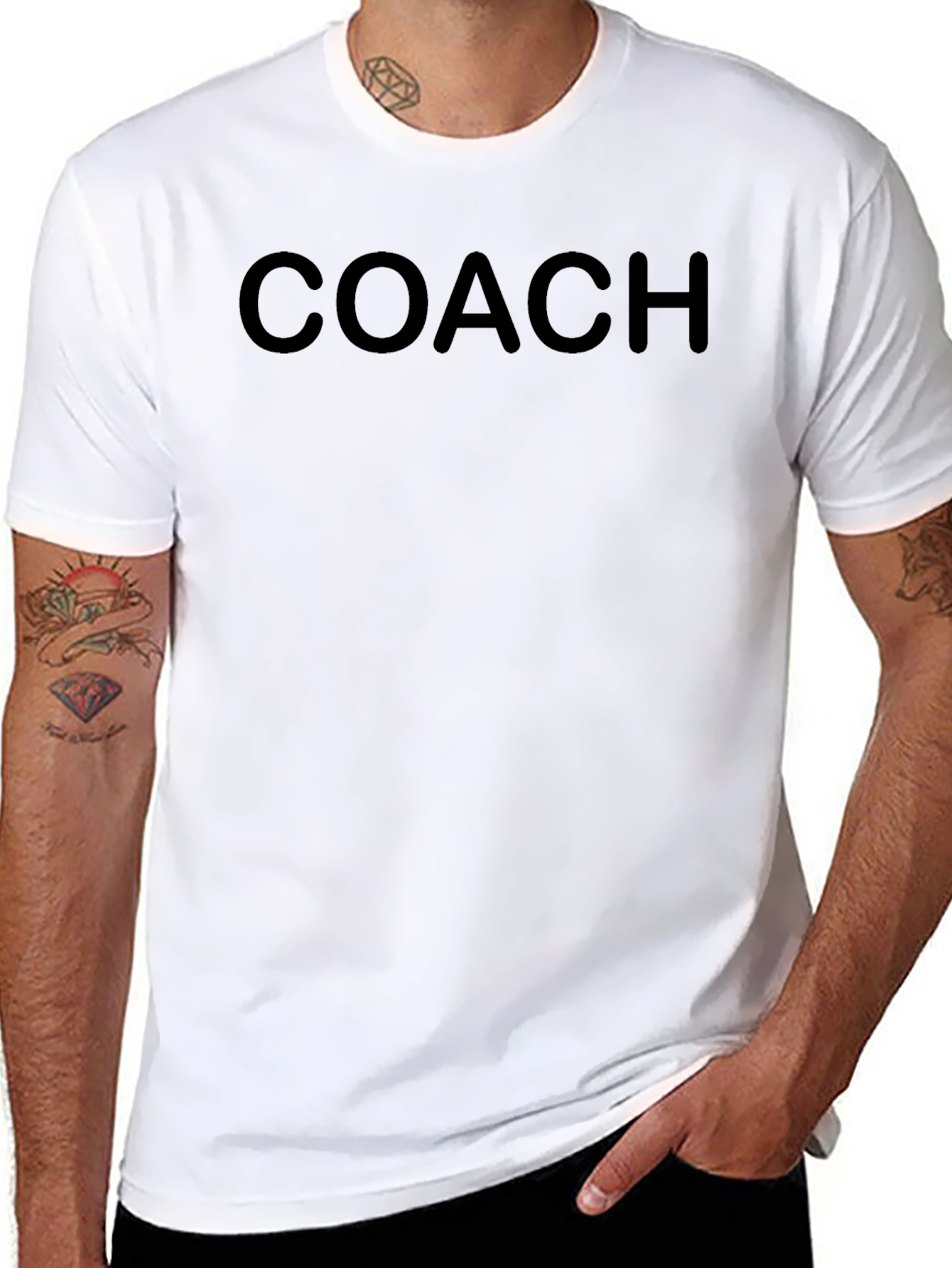 Mens Black COACH Graphic Tee