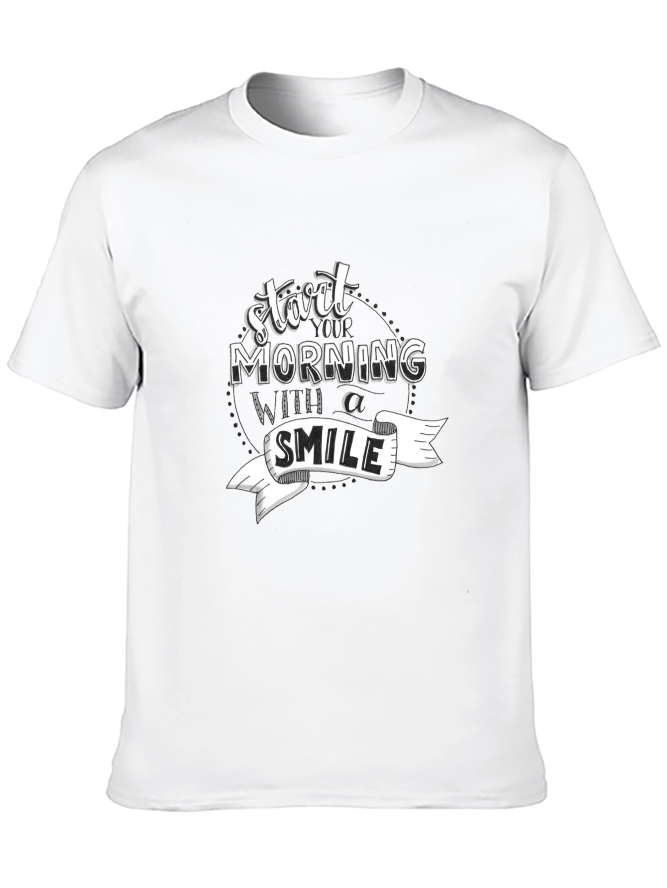 Start Morning with a Smile Graphic T-Shirt