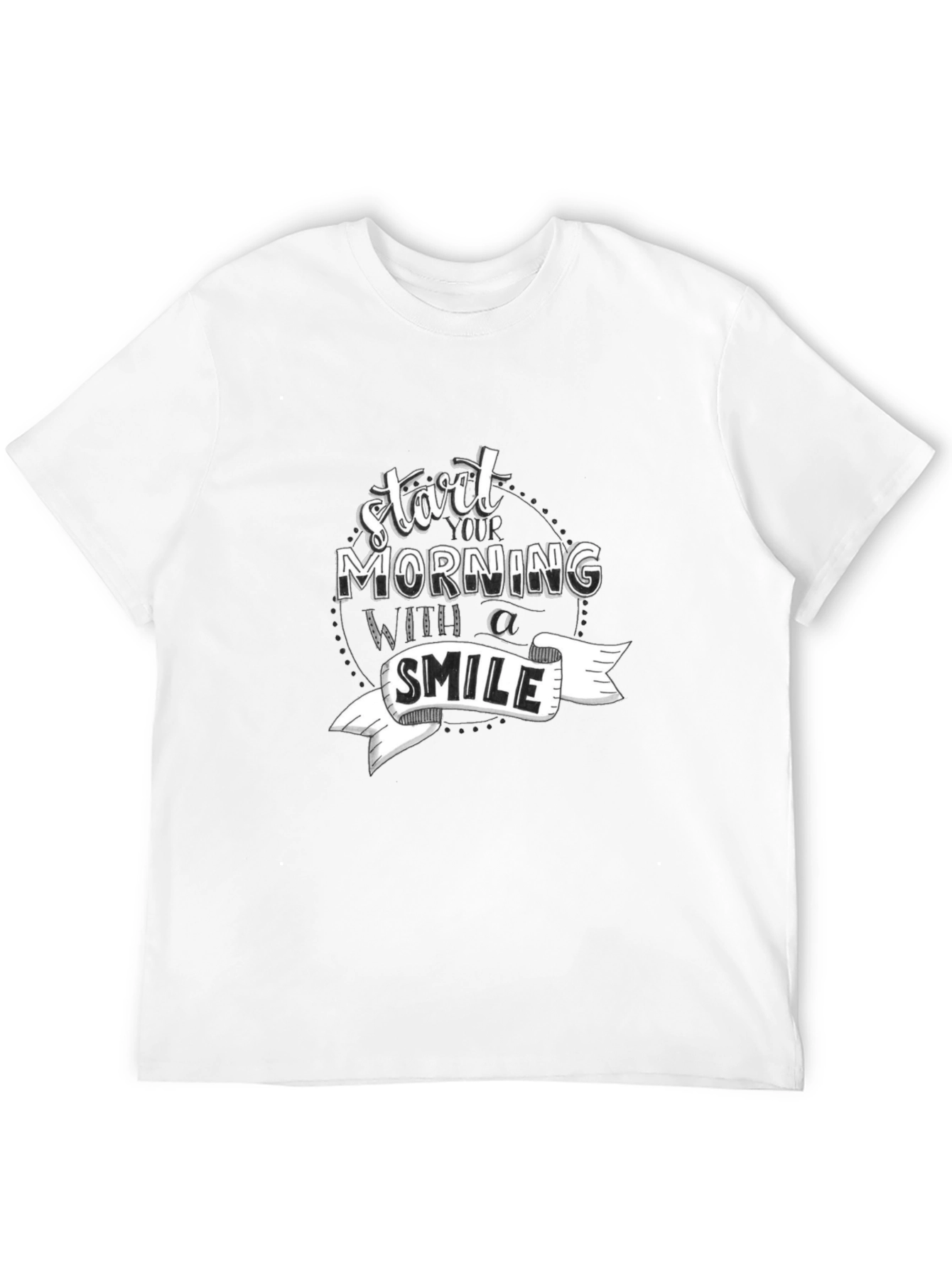 Start Morning with a Smile Graphic T-Shirt