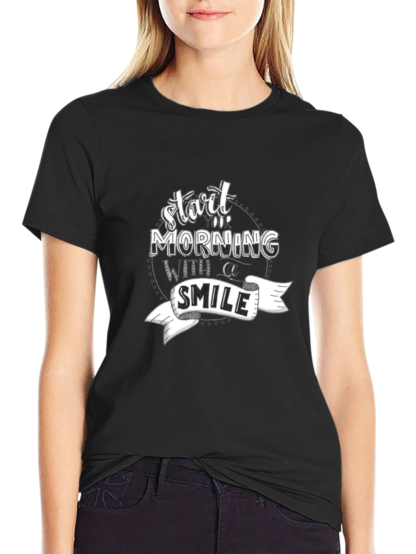 Start Morning with a Smile Graphic T-Shirt