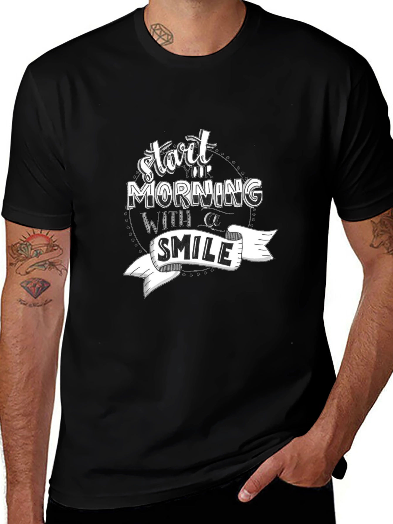 Start Morning with a Smile Graphic T-Shirt