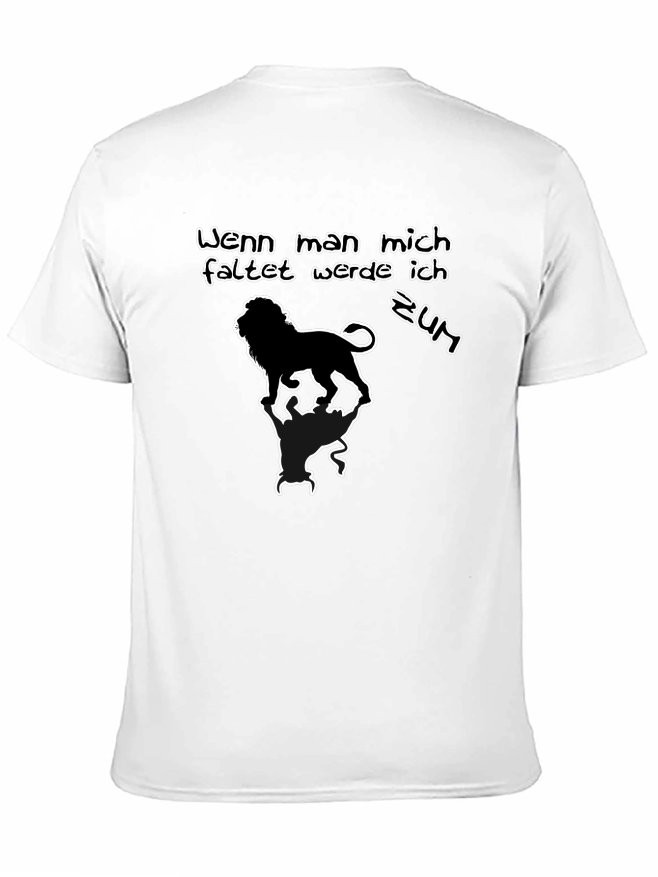 Lion T-Shirt: Wenn man mich faltet werde ich zum