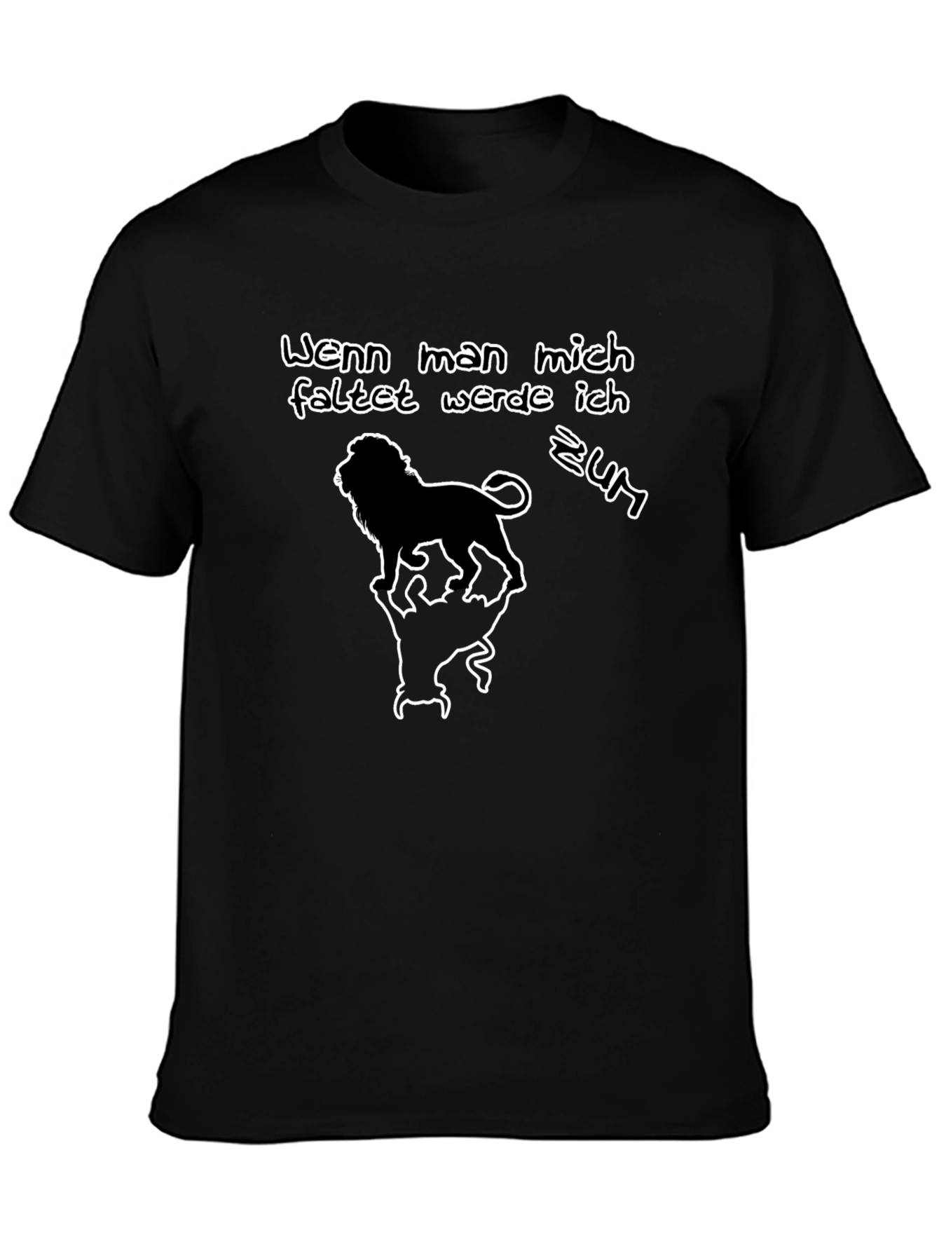 Lion T-Shirt: Wenn man mich faltet werde ich zum