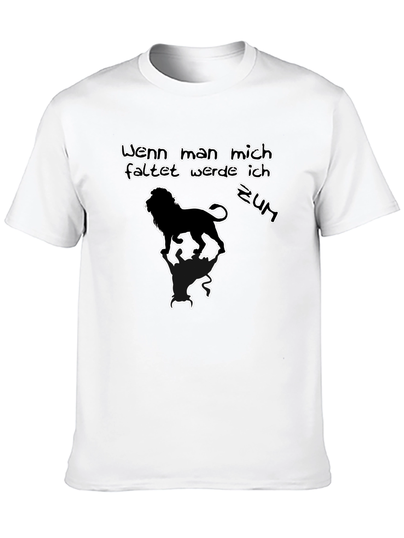 Lion T-Shirt: Wenn man mich faltet werde ich zum