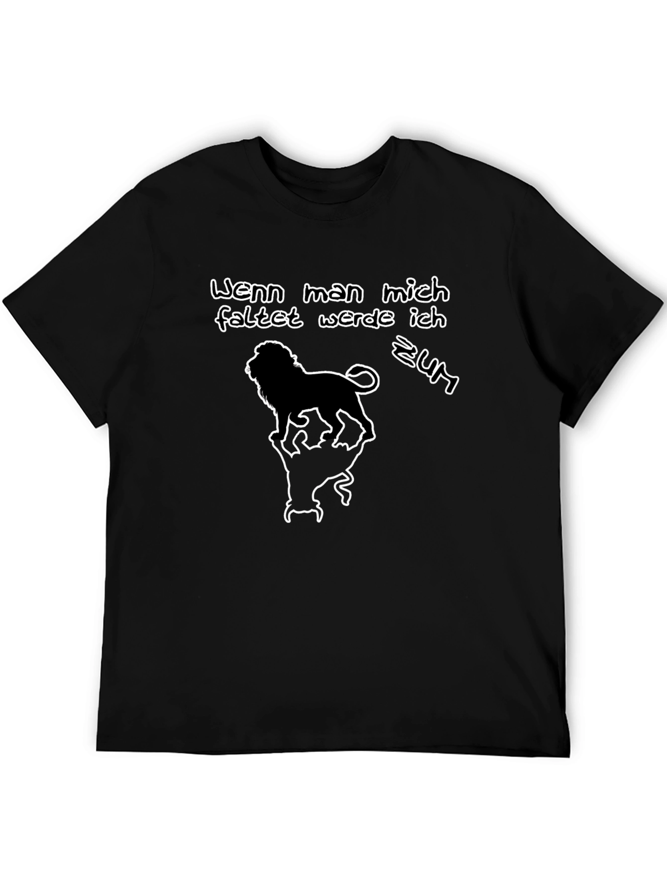 Lion T-Shirt: Wenn man mich faltet werde ich zum