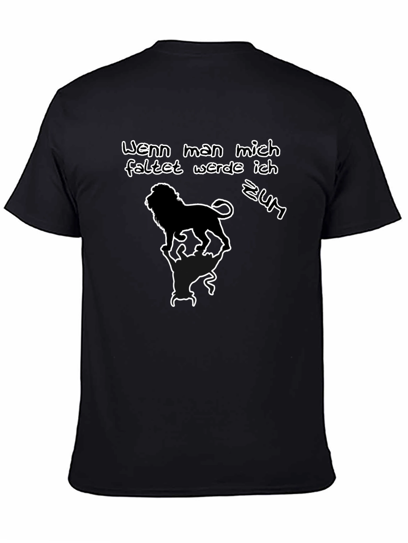 Lion T-Shirt: Wenn man mich faltet werde ich zum