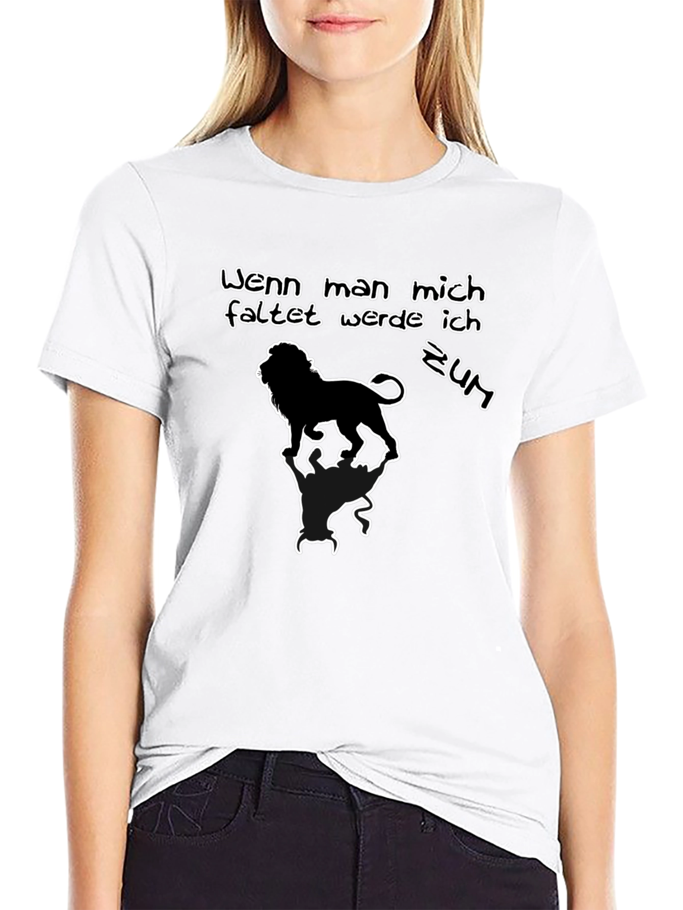 Lion T-Shirt: Wenn man mich faltet werde ich zum