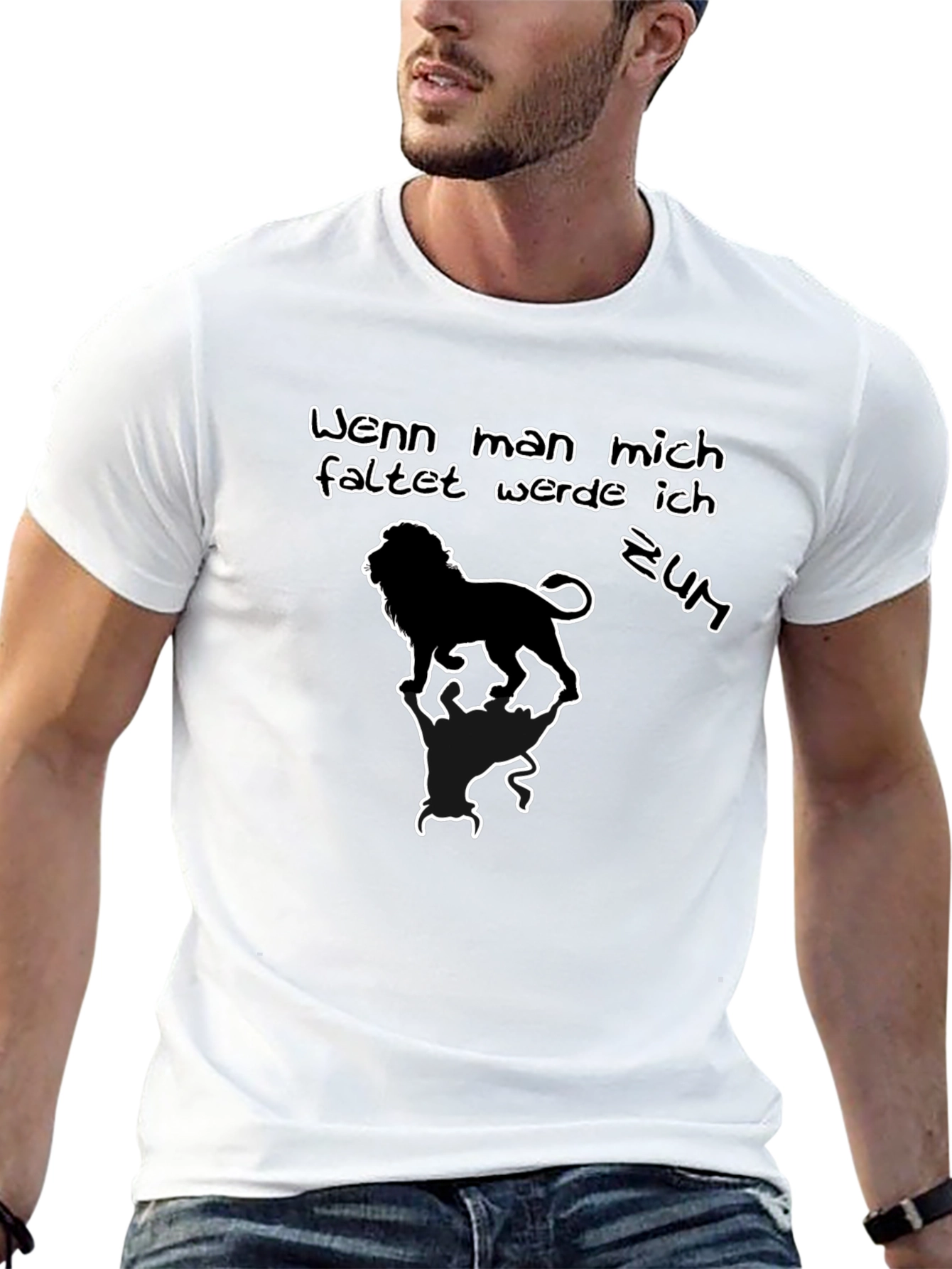 Lion T-Shirt: Wenn man mich faltet werde ich zum