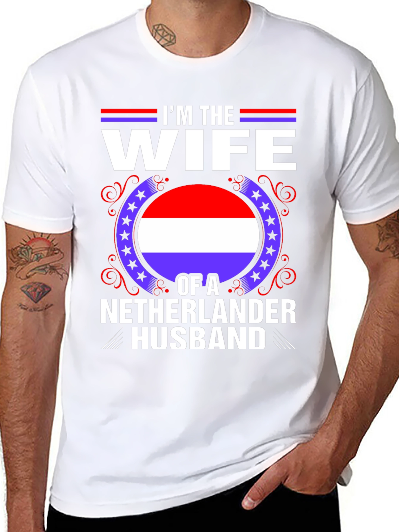 Wife of a Netherlander Husband T-Shirt