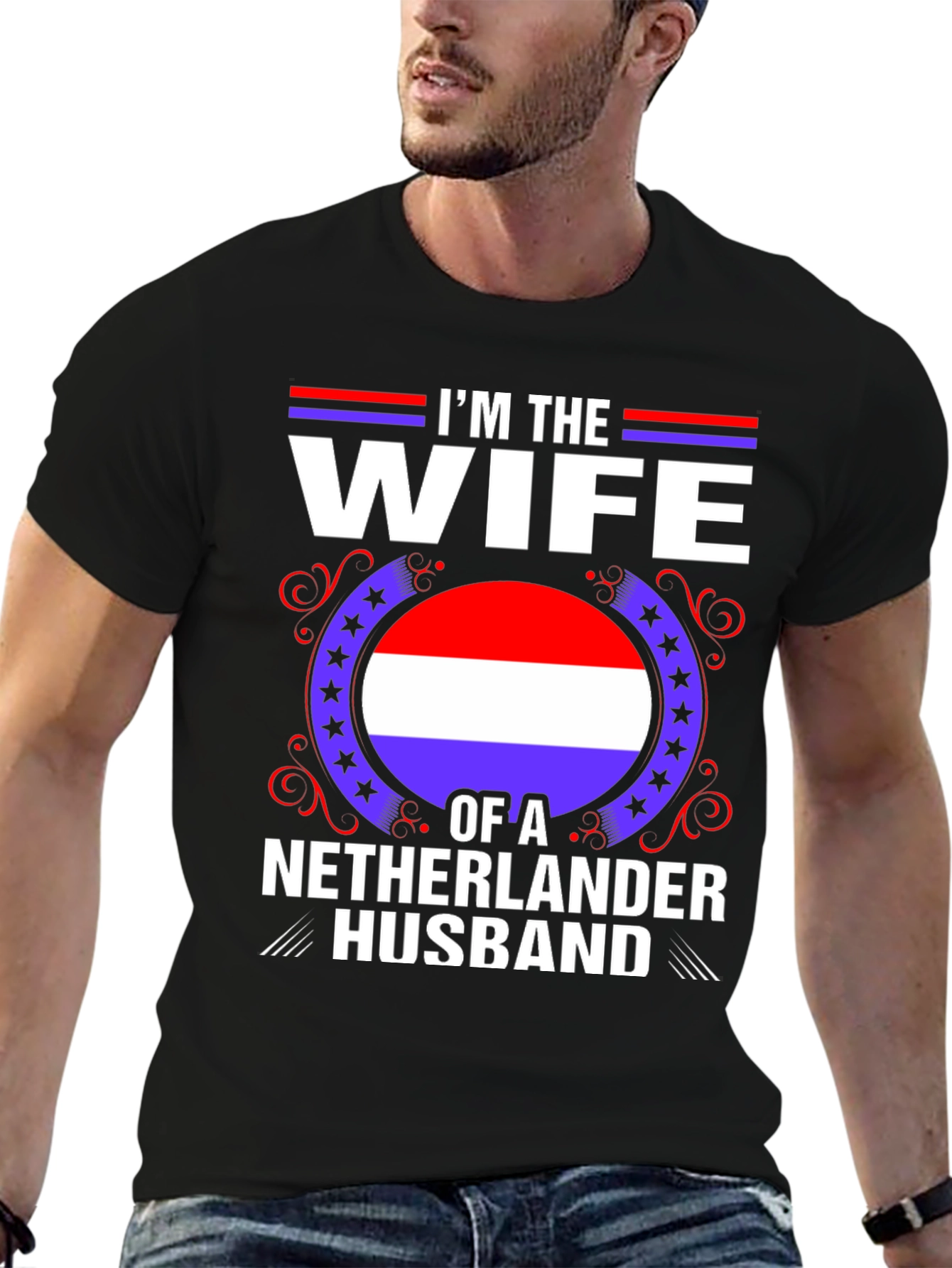 Wife of a Netherlander Husband T-Shirt