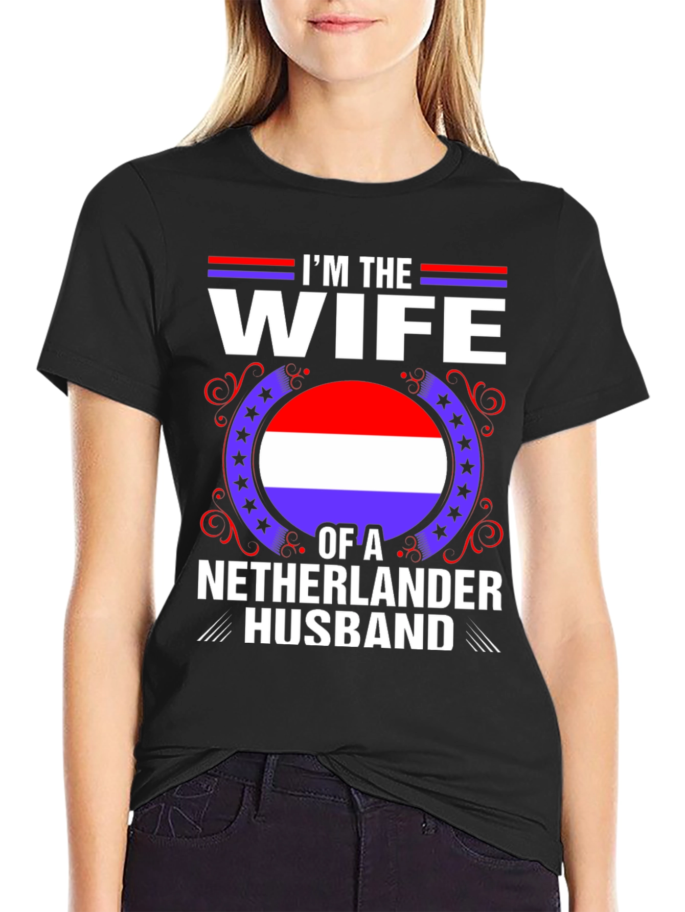 Wife of a Netherlander Husband T-Shirt