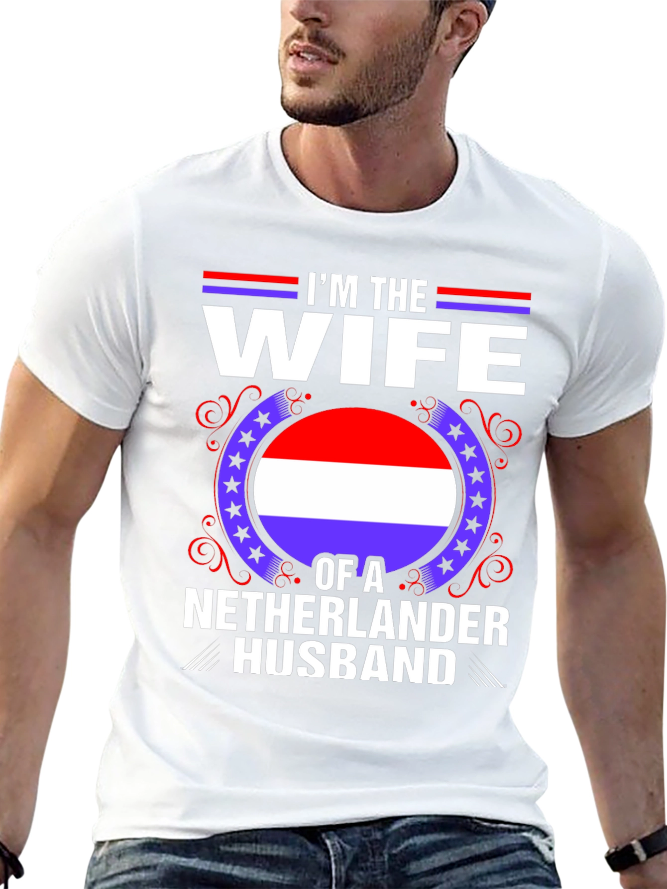 Wife of a Netherlander Husband T-Shirt