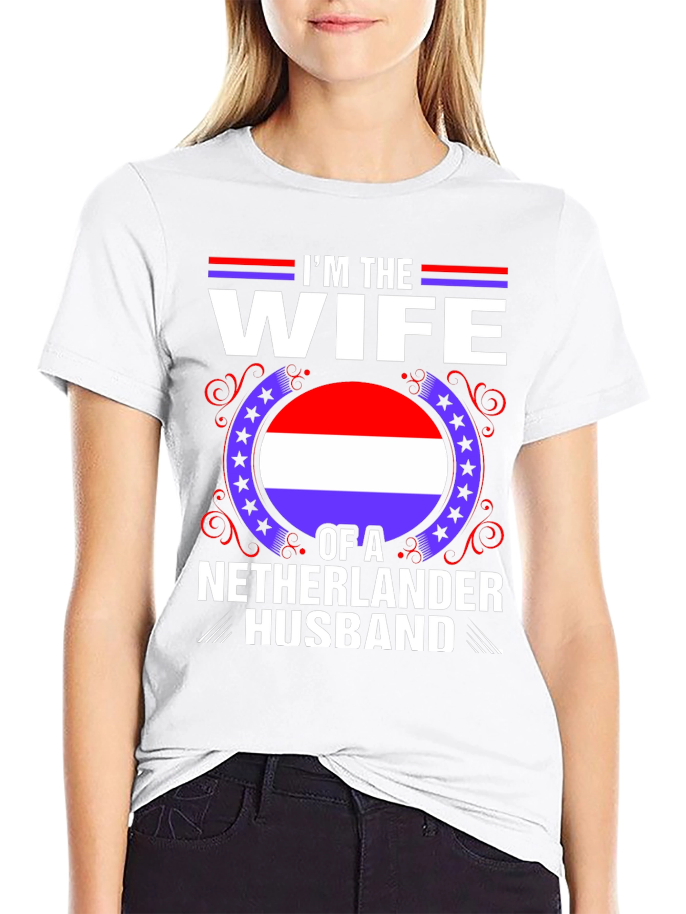 Wife of a Netherlander Husband T-Shirt