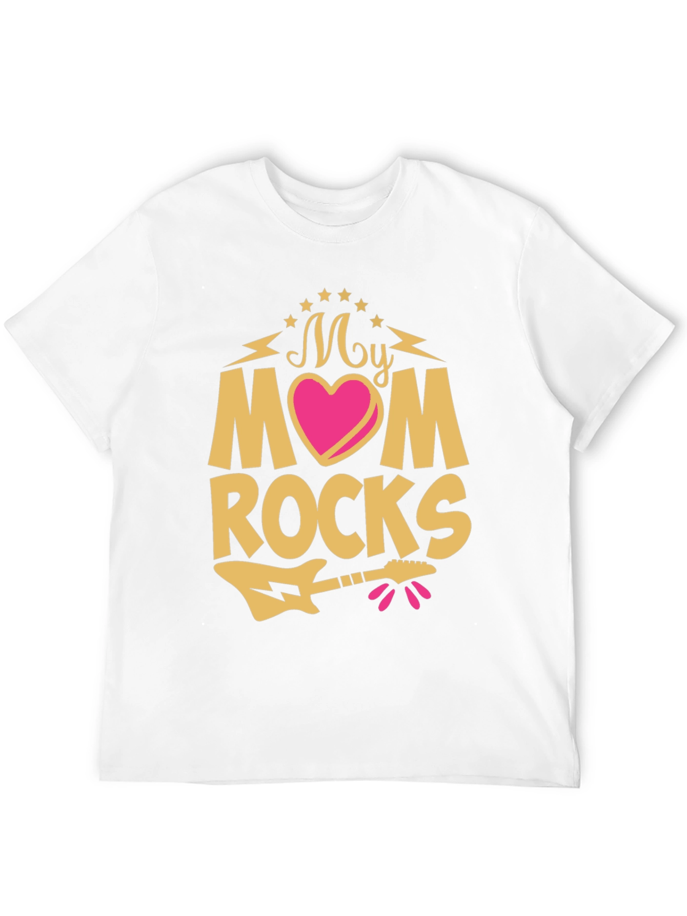 My Mom Rocks T-Shirt - Guitar Graphic