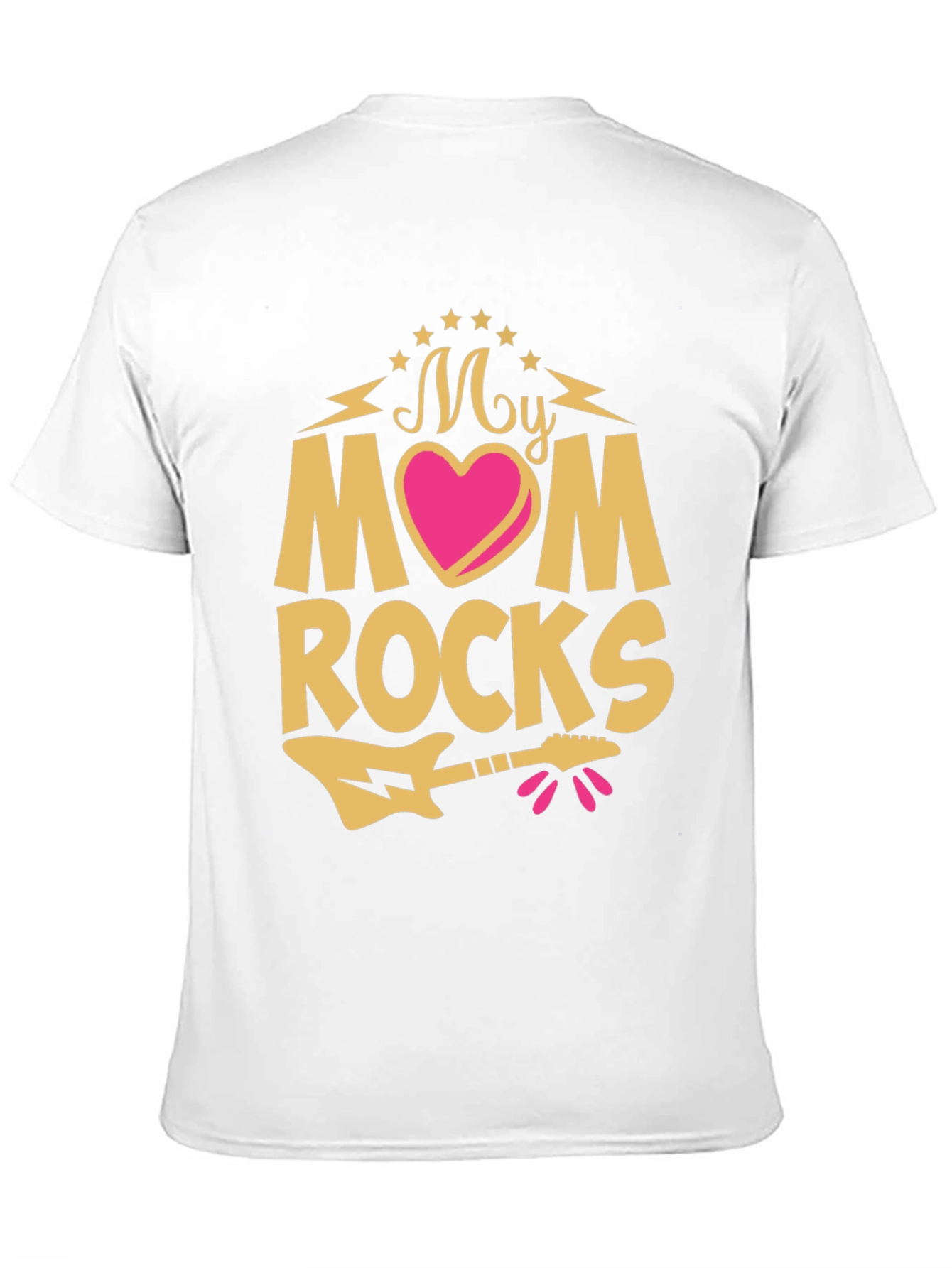 My Mom Rocks T-Shirt - Guitar Graphic