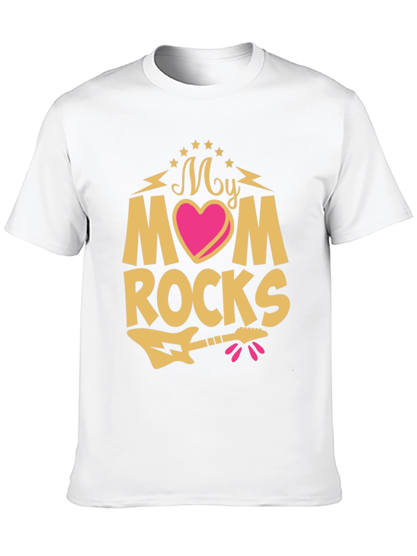 My Mom Rocks T-Shirt - Guitar Graphic