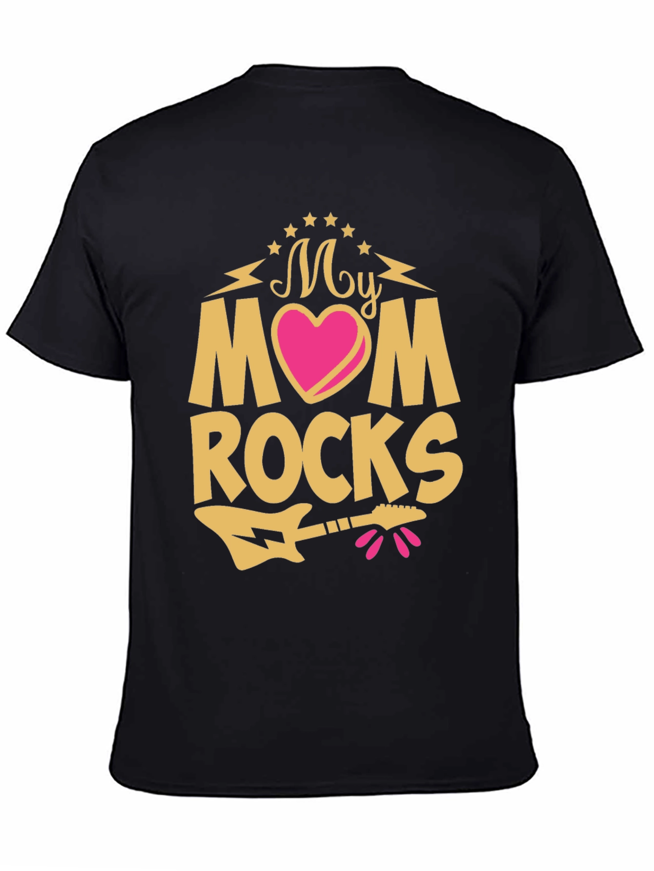 My Mom Rocks T-Shirt - Guitar Graphic