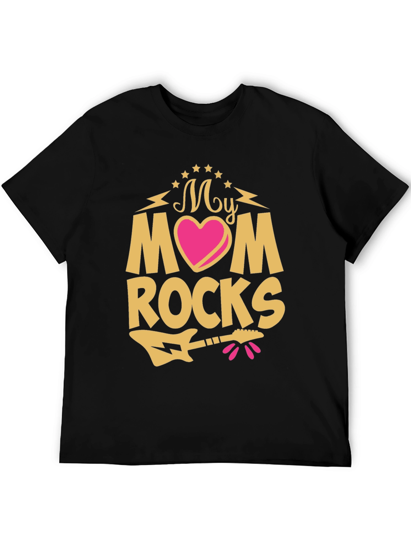 My Mom Rocks T-Shirt - Guitar Graphic