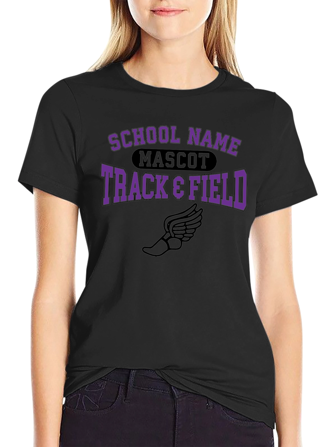 Track & Field School Spirit Graphic Tee