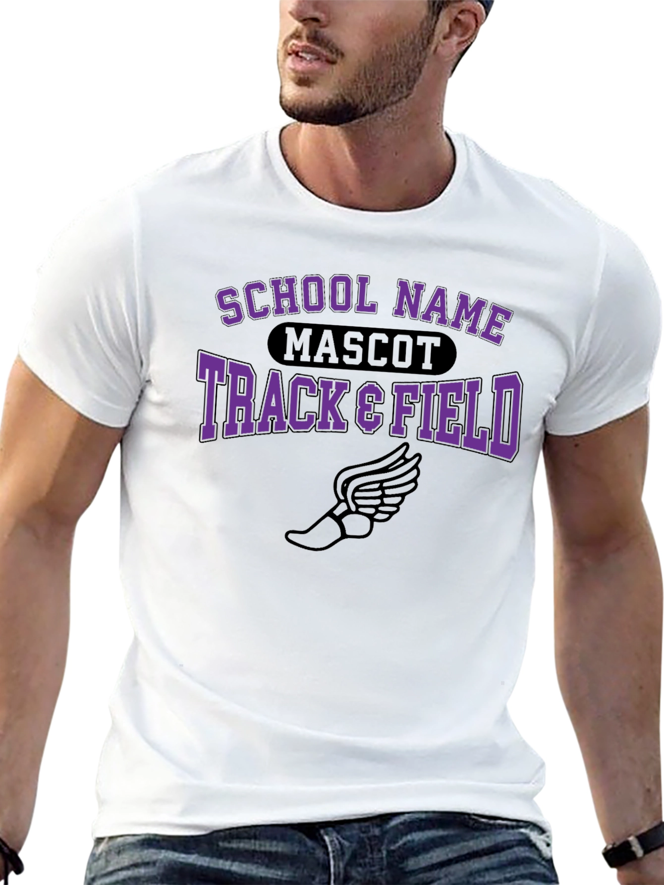 Track & Field School Spirit Graphic Tee