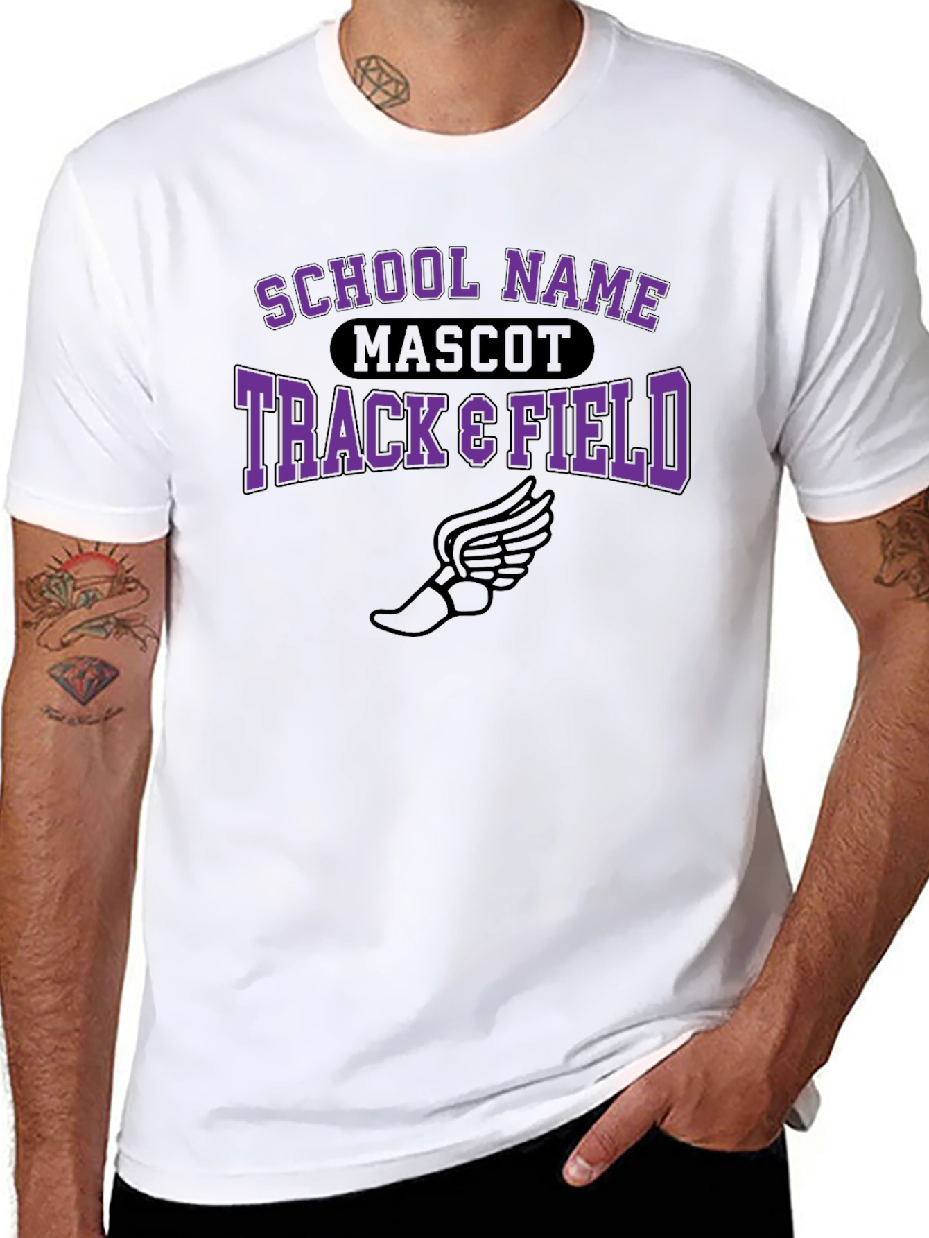 Track & Field School Spirit Graphic Tee
